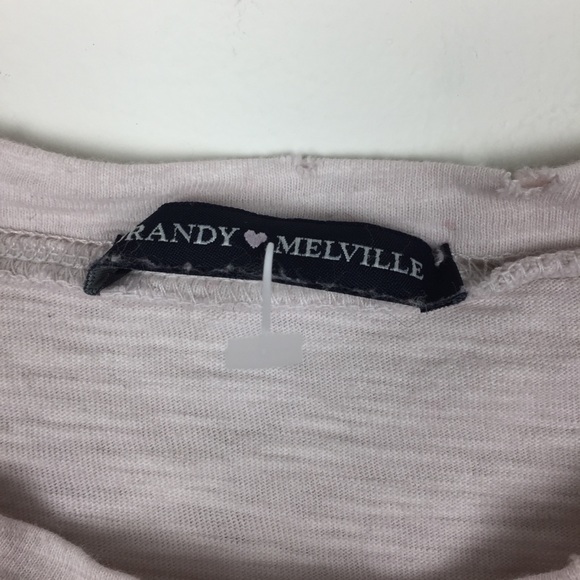 Brandy Melville Grand Prix tee distressed Top OS - Picture 3 of 5